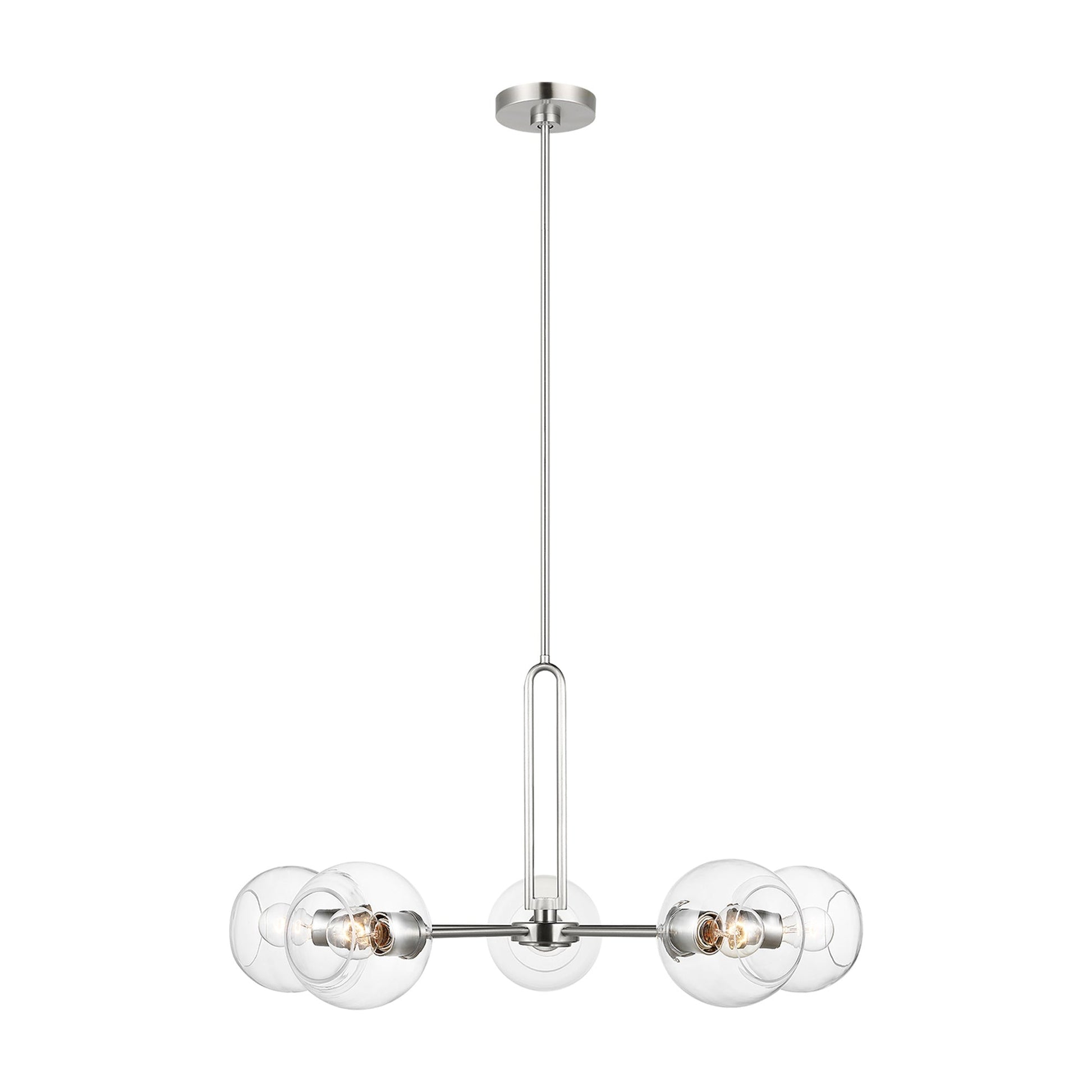 Codyn Chandelier in Brushed Nickel (Large).