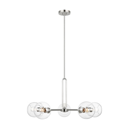 Codyn Chandelier in Brushed Nickel (Large).