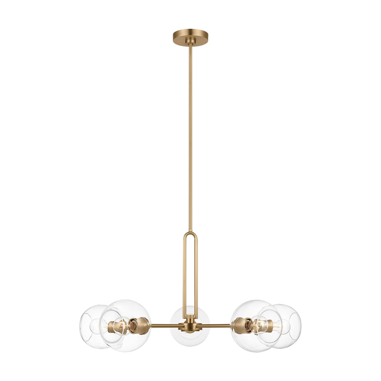 Codyn Chandelier in Satin Brass (Large).