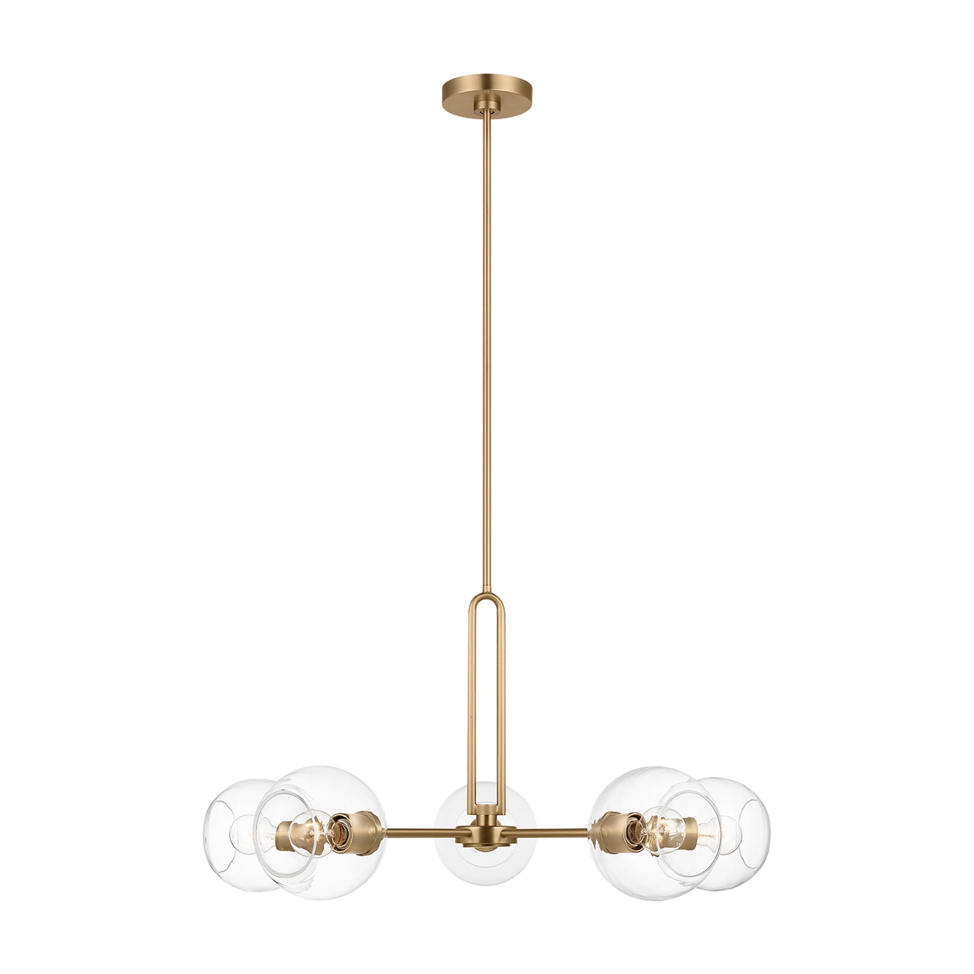 Codyn Chandelier in Satin Brass (Large).