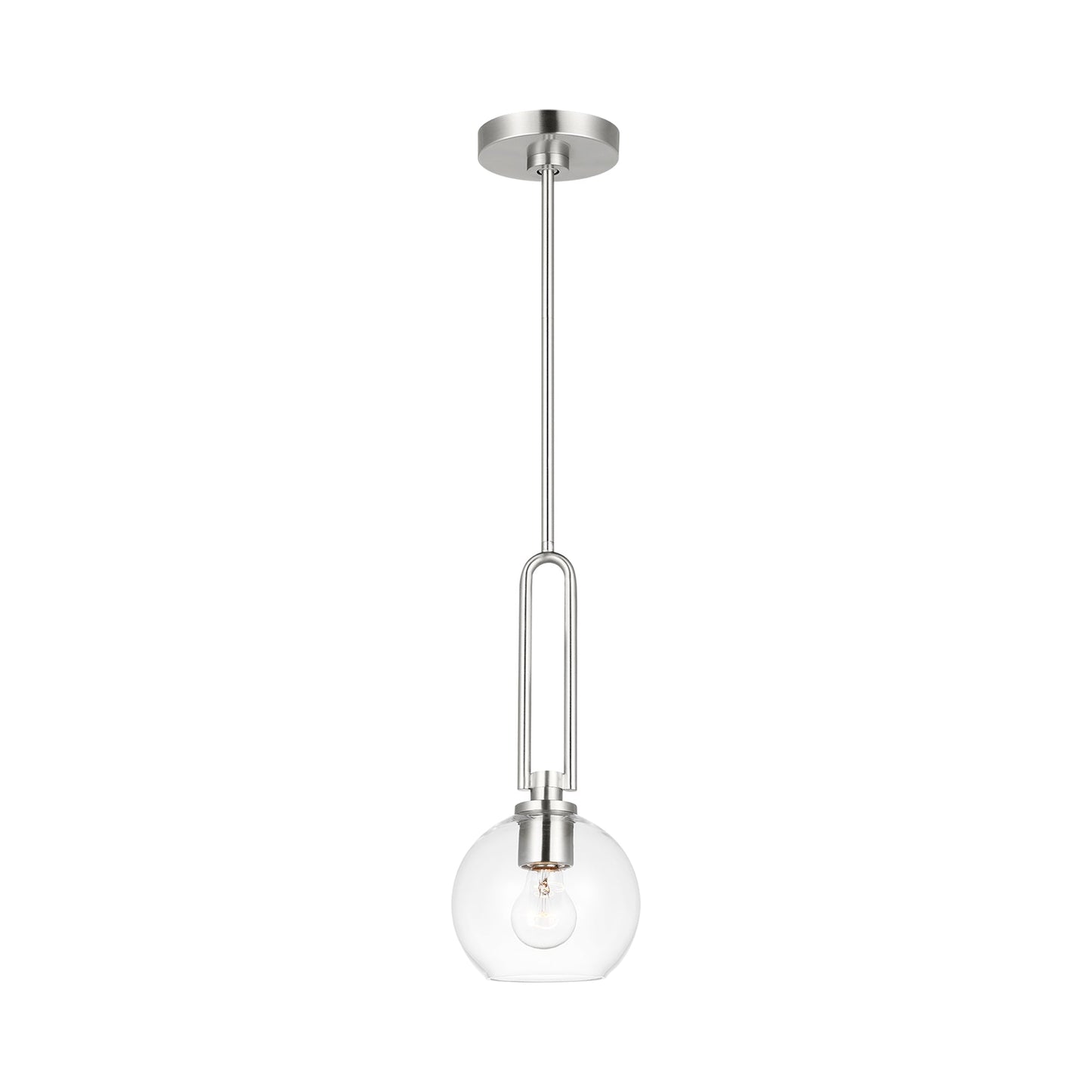 Codyn Pendant Light in Brushed Nickel.