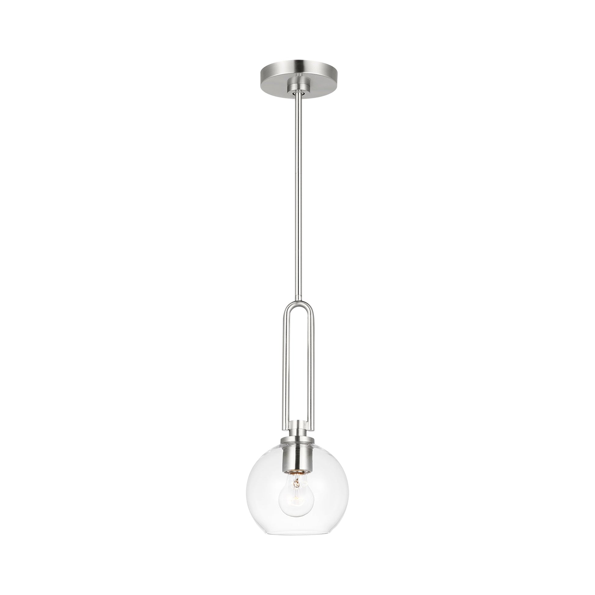 Codyn Pendant Light in Brushed Nickel.
