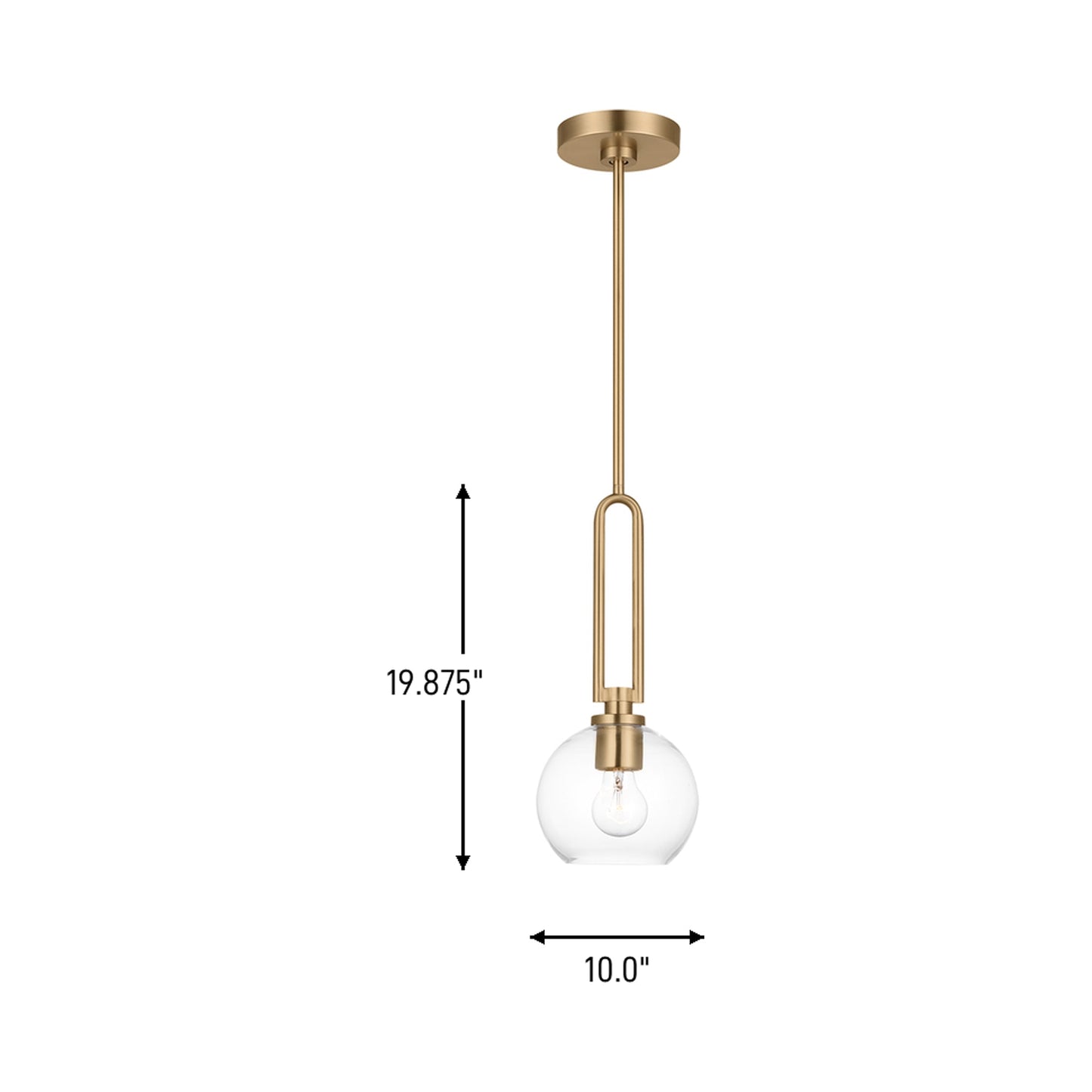 Codyn Pendant Light - line drawing.