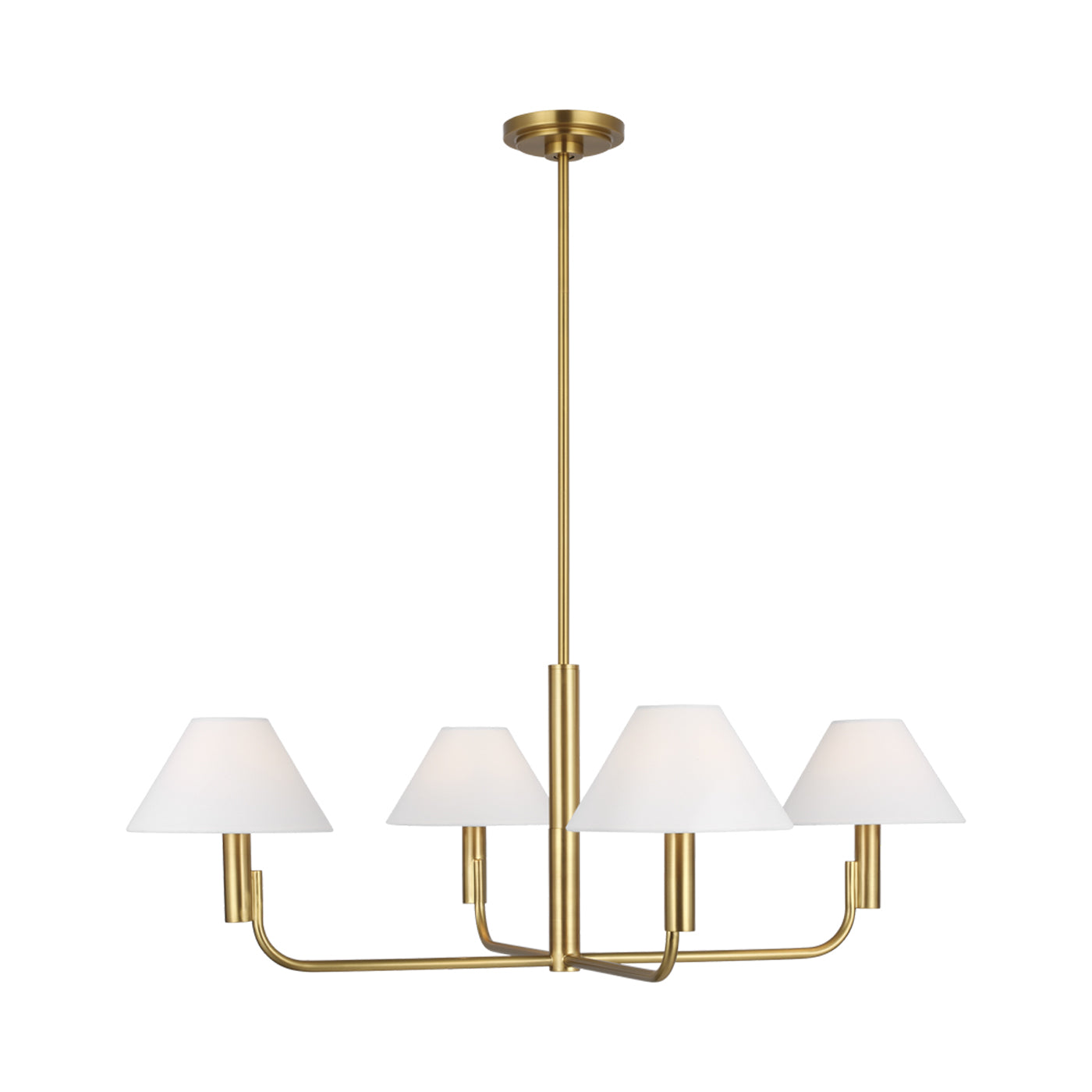 Colfax Chandelier in Burnished Brass (Medium).