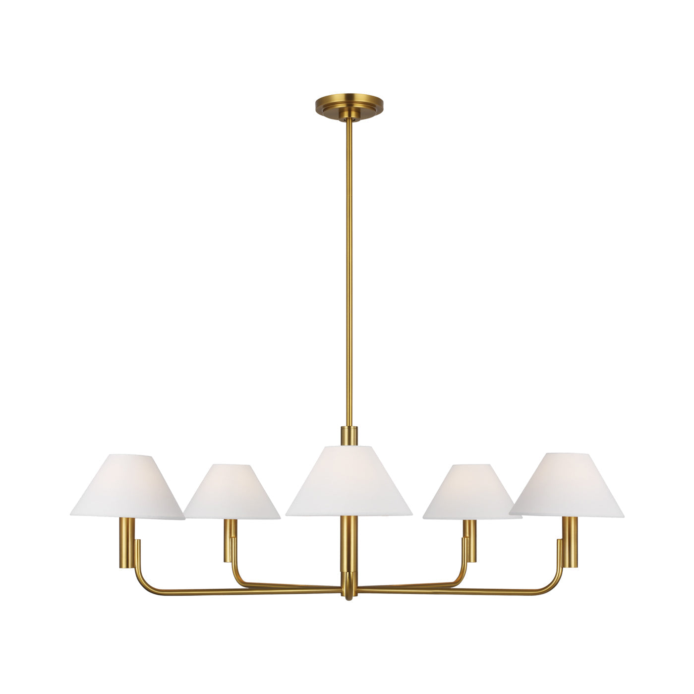 Colfax Chandelier in Burnished Brass (Large).