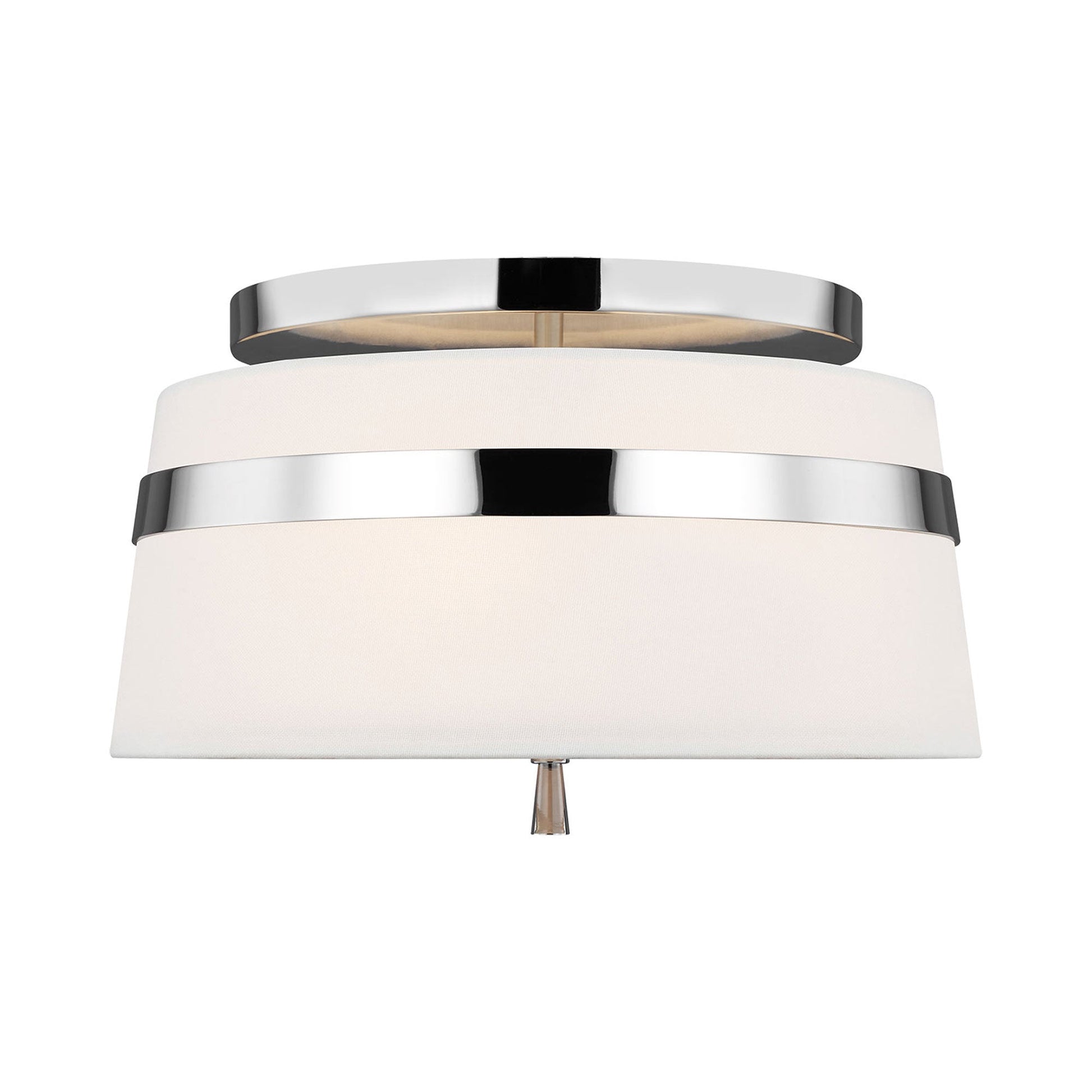 Cordtlandt Semi Flush Mount Ceiling Light in Polished Nickel (Small).