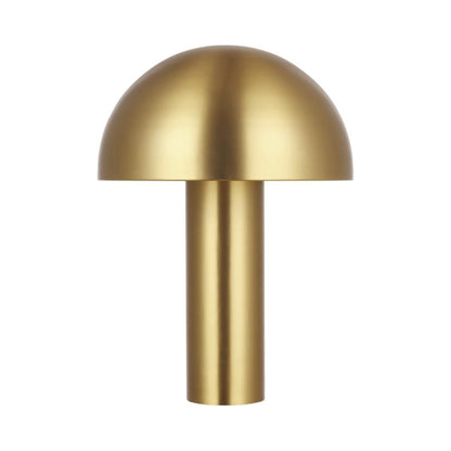 Cotra Table Lamp in Burnished Brass.