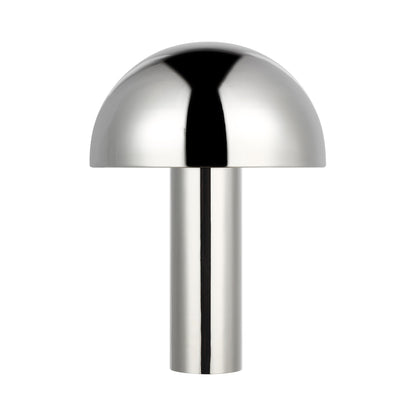 Cotra Table Lamp in Polished Nickel.