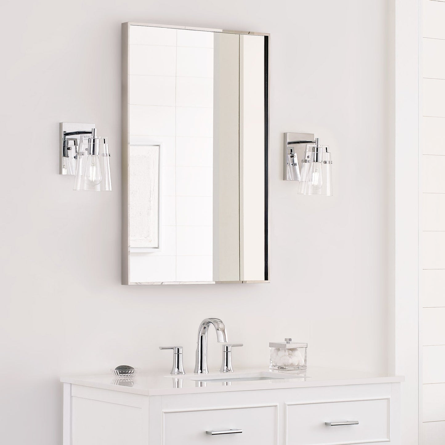 Crofton Bath Wall Light in bathroom.