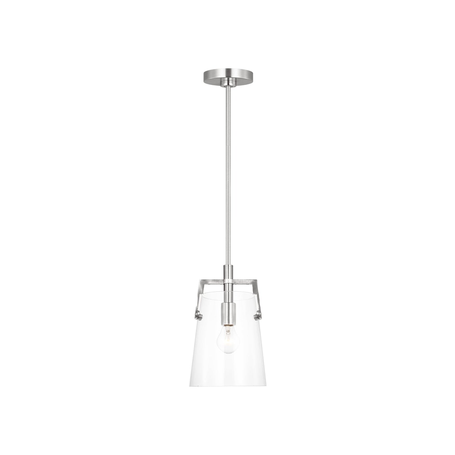 Crofton Pendant Light in Brushed Nickel (Small).