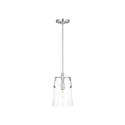 Crofton Pendant Light in Brushed Nickel (Small).