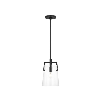 Crofton Pendant Light in Midnight Black (Small).