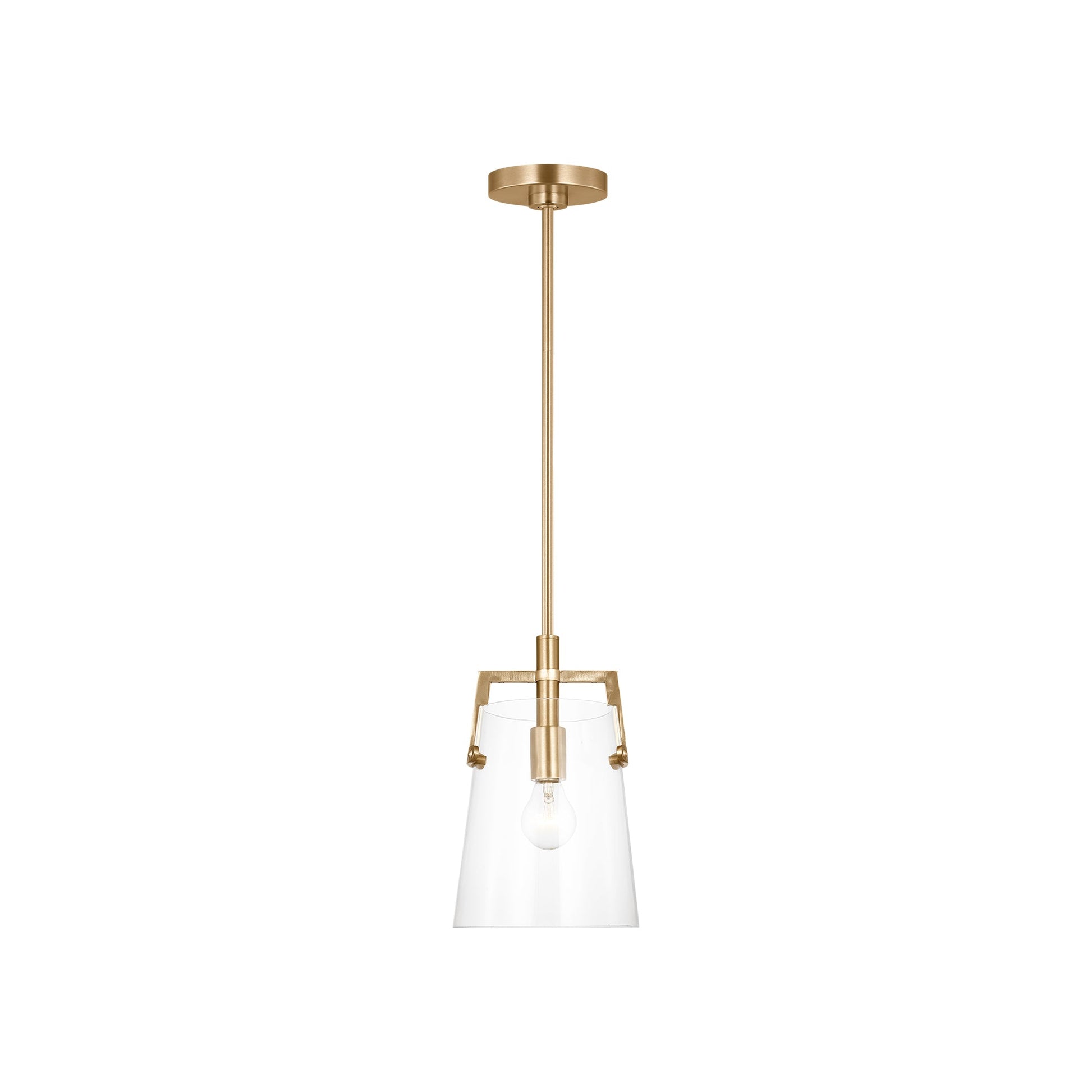 Crofton Pendant Light in Satin Brass (Small).