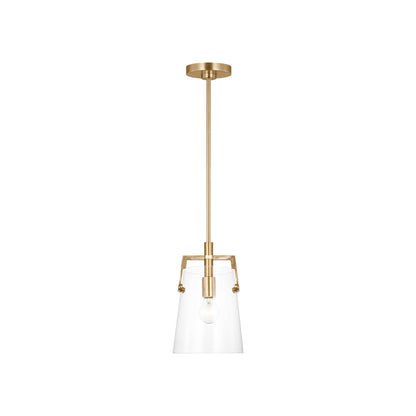Crofton Pendant Light in Satin Brass (Small).