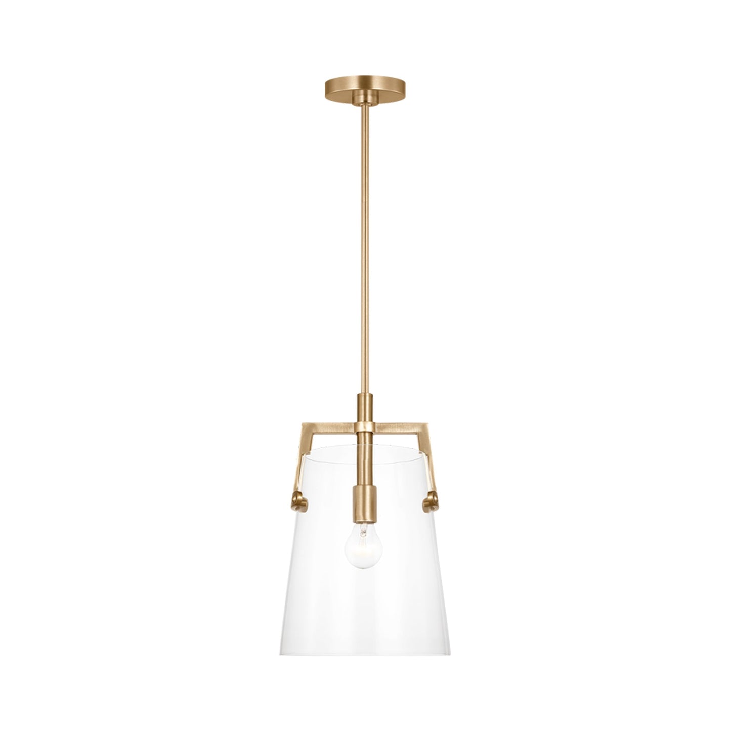 Crofton Pendant Light in Satin Brass (Medium).
