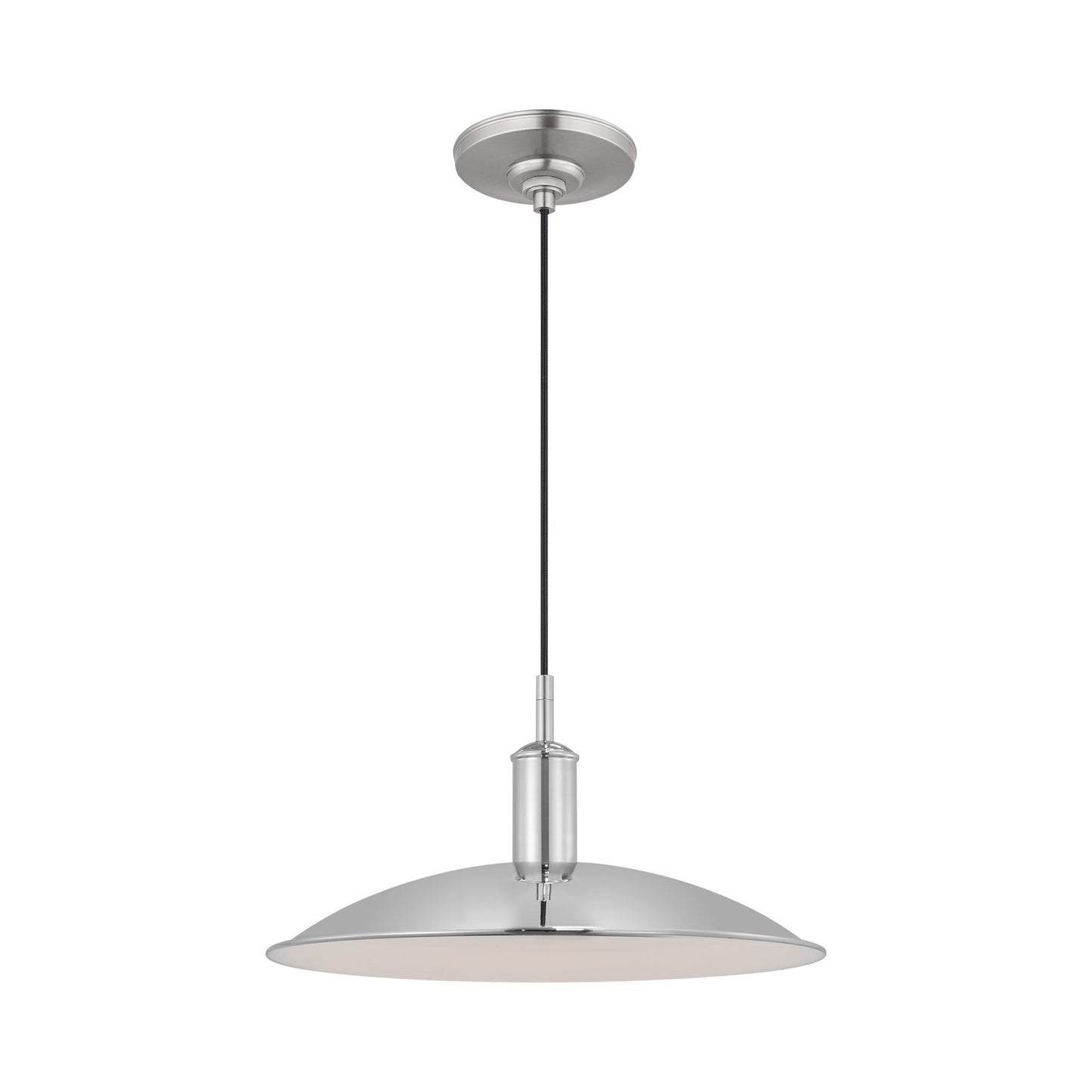 Dash LED Pendant Light in Polished Nickel (Small).