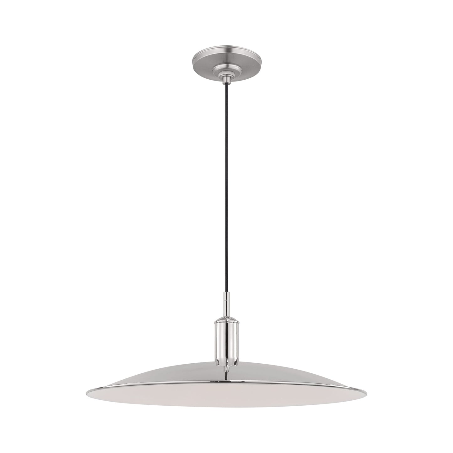 Dash LED Pendant Light in Polished Nickel (Medium).