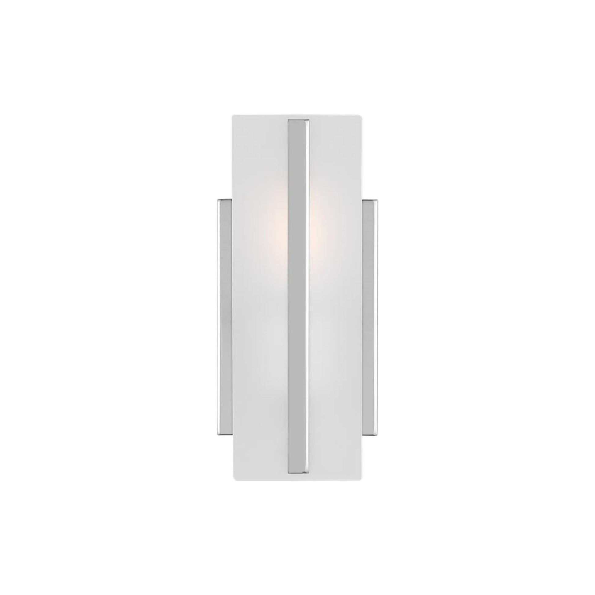 Dex Bath Wall Light in Chrome (10-Inch).