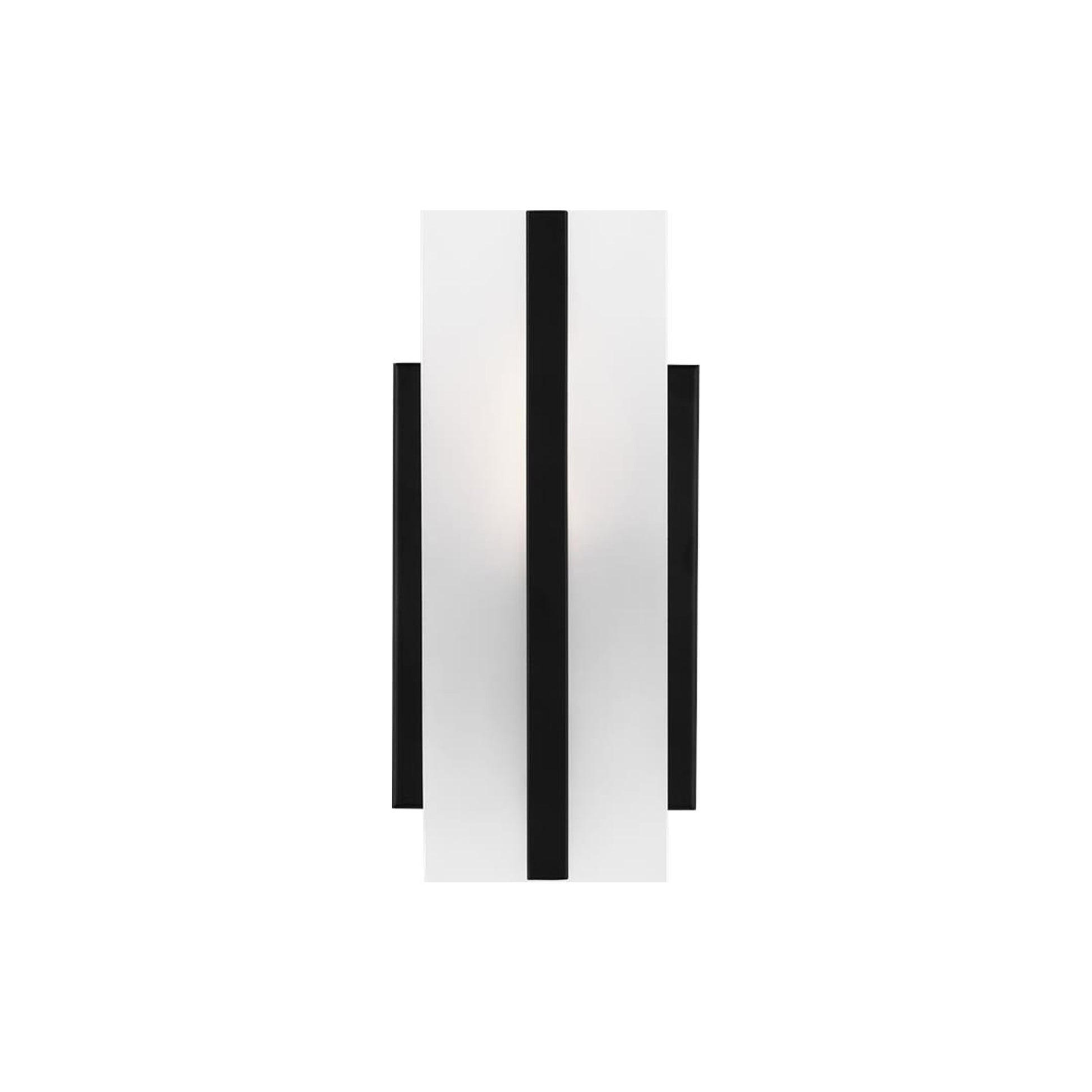 Dex Bath Wall Light in Midnight Black (10-Inch).