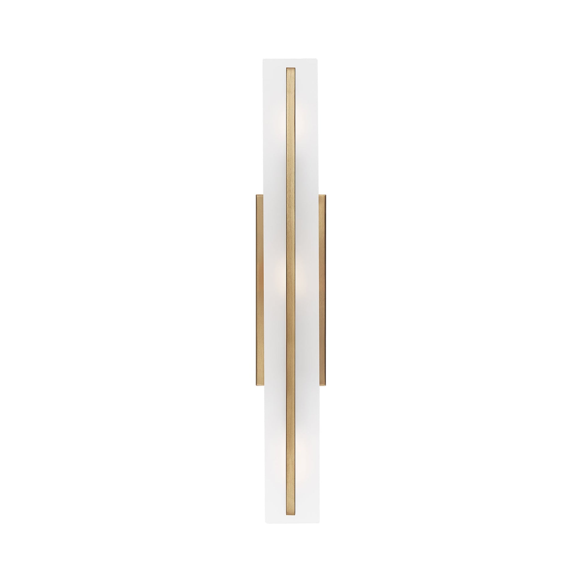 Dex Bath Wall Light in Satin Brass (29.88-Inch).