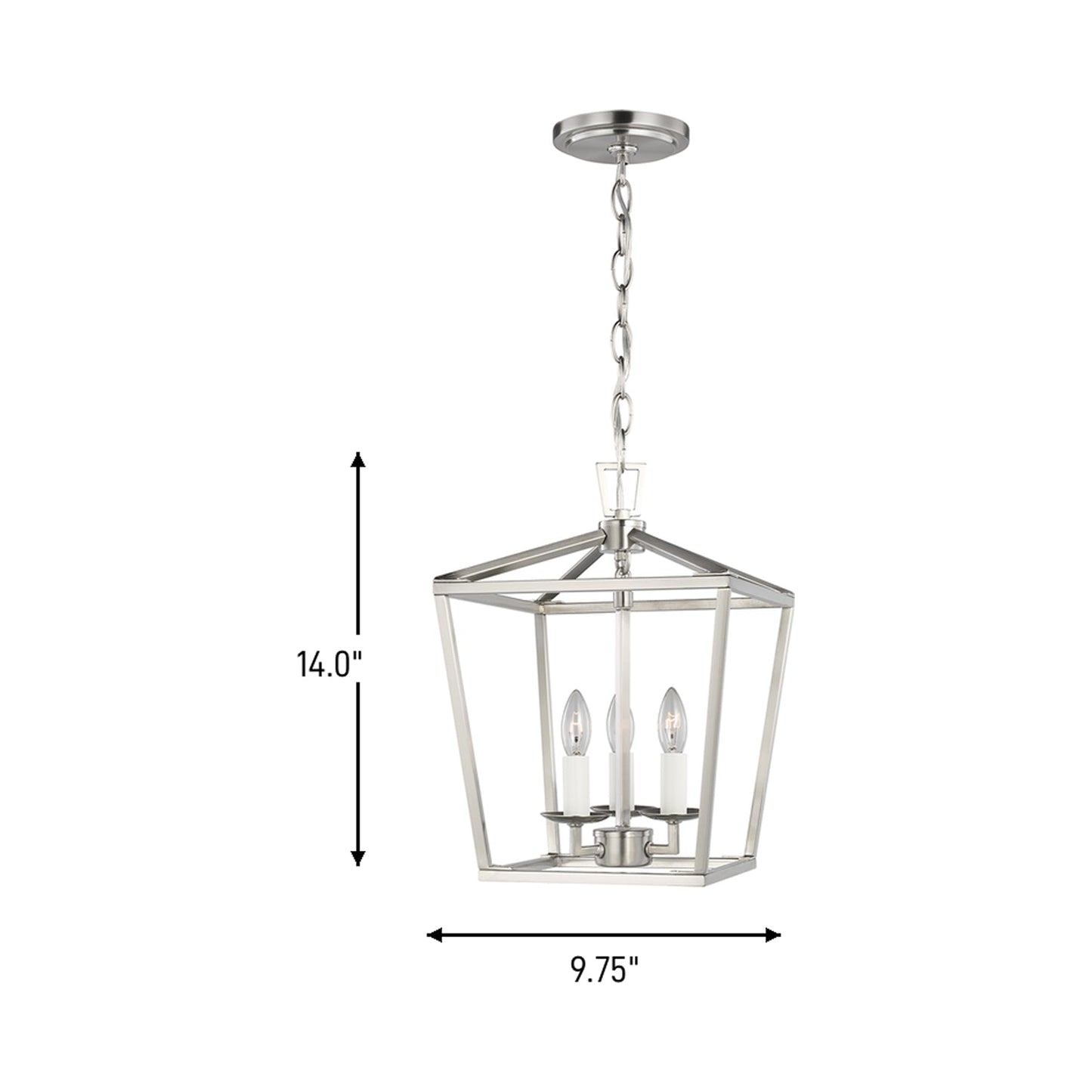 Dianna Pendant Light - line drawing.