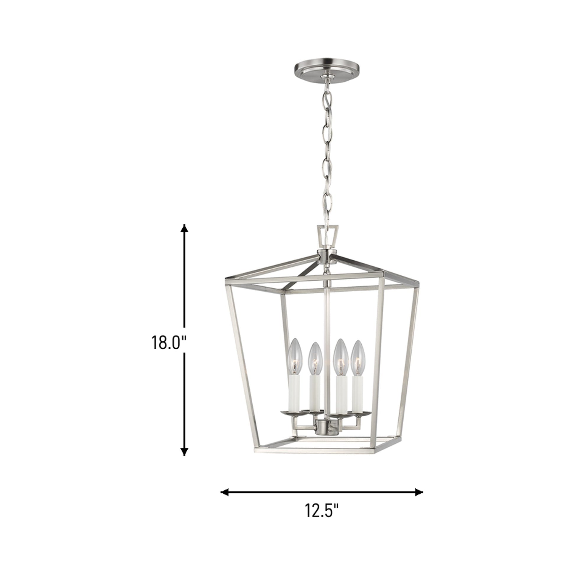 Dianna Pendant Light - line drawing.