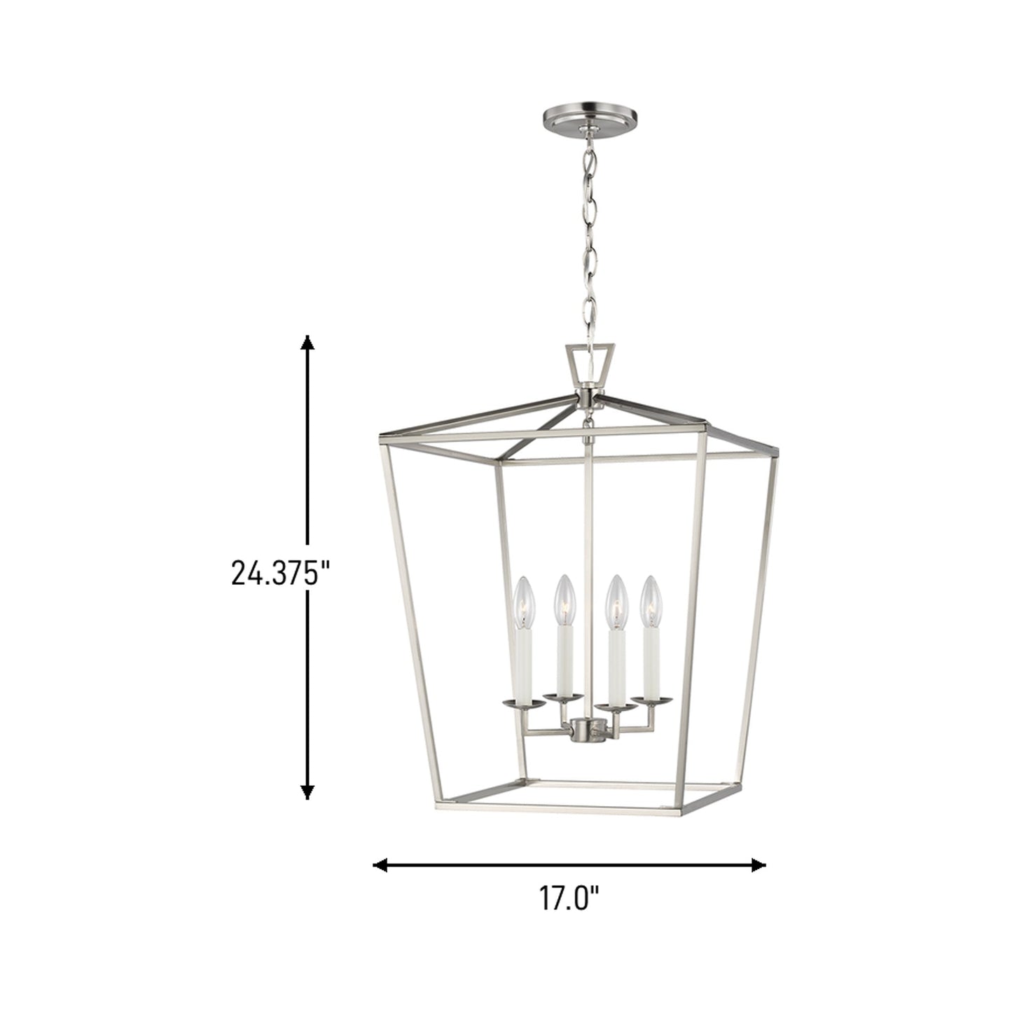 Dianna Pendant Light - line drawing.
