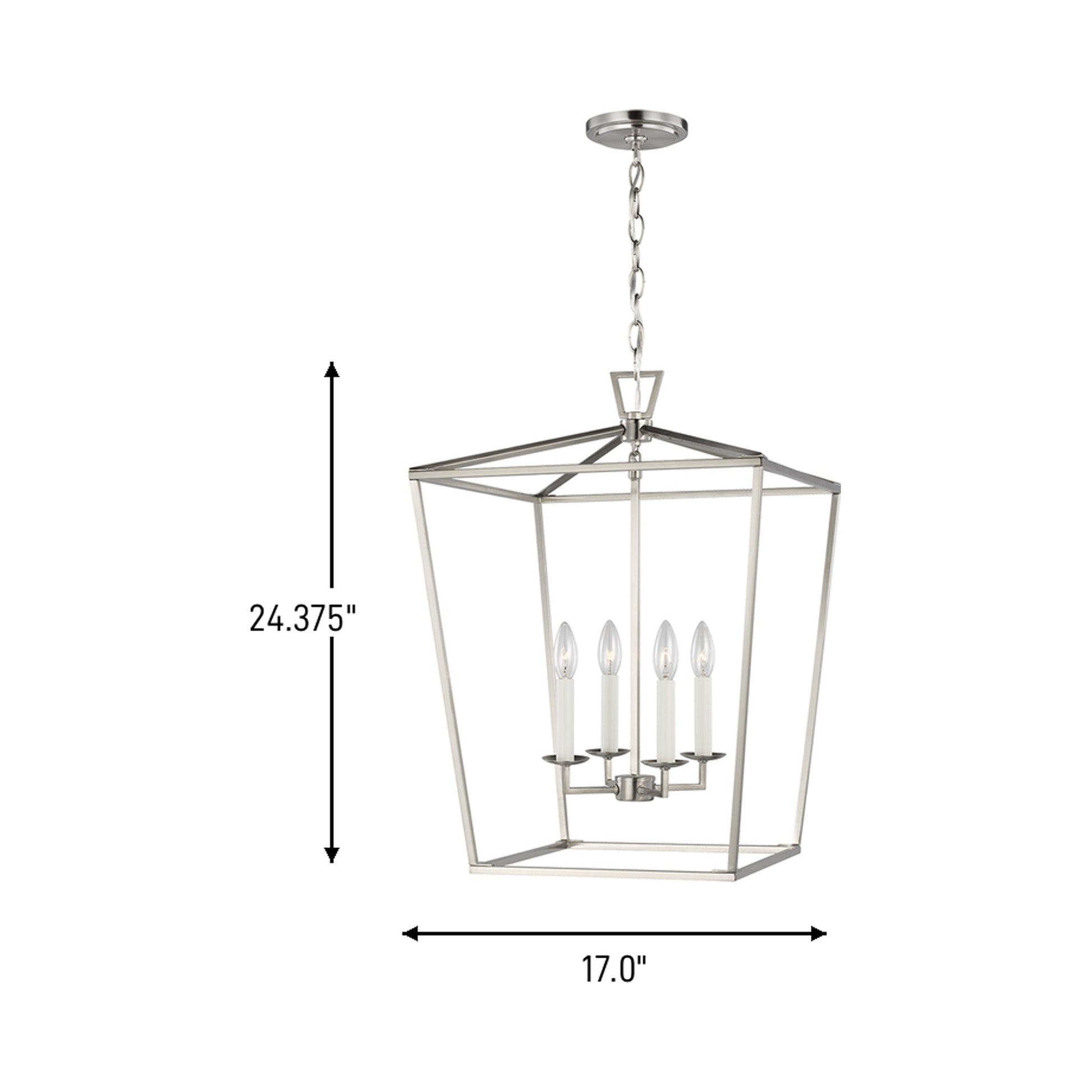Dianna Pendant Light - line drawing.