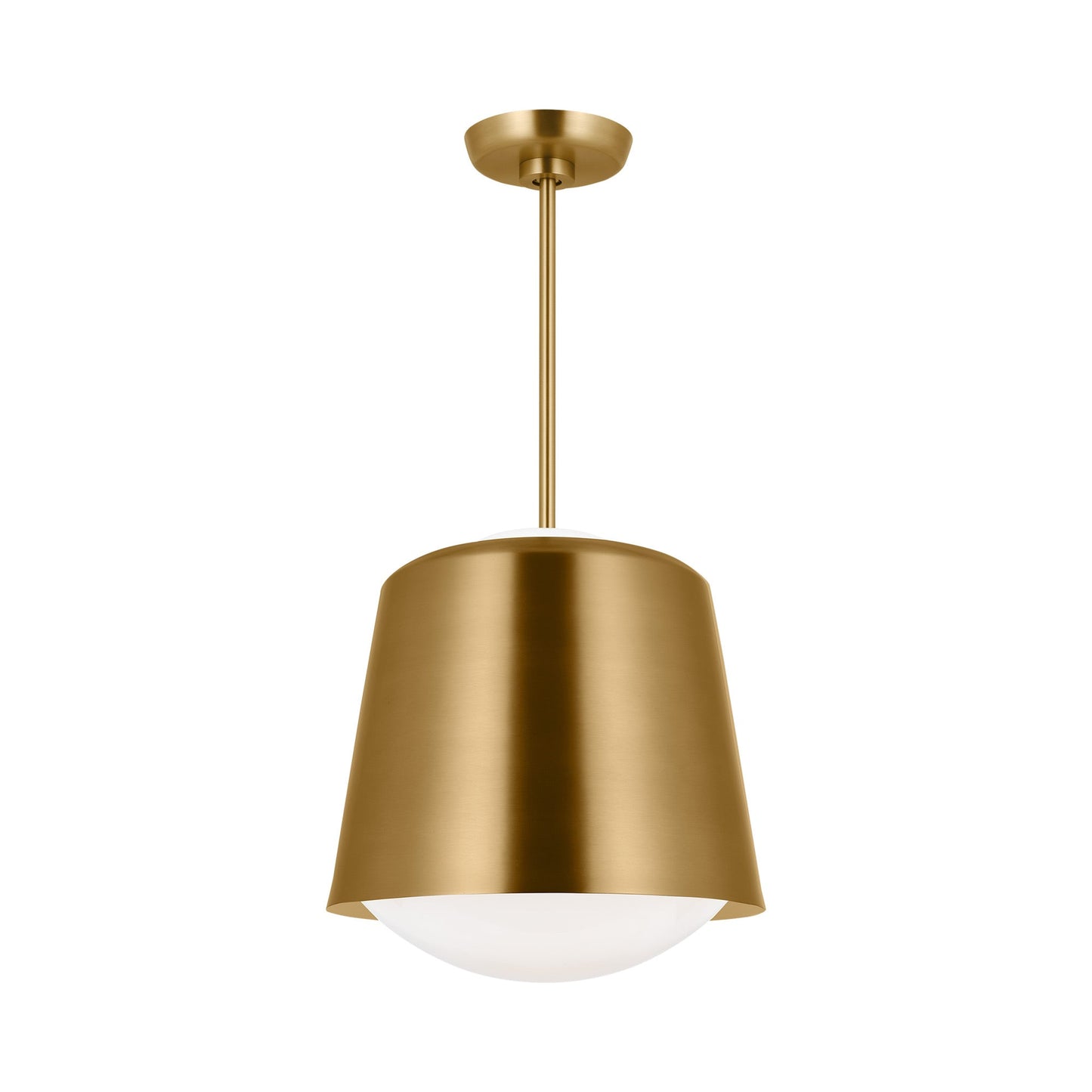 Draper Pendant Light in Burnished Brass (Small).