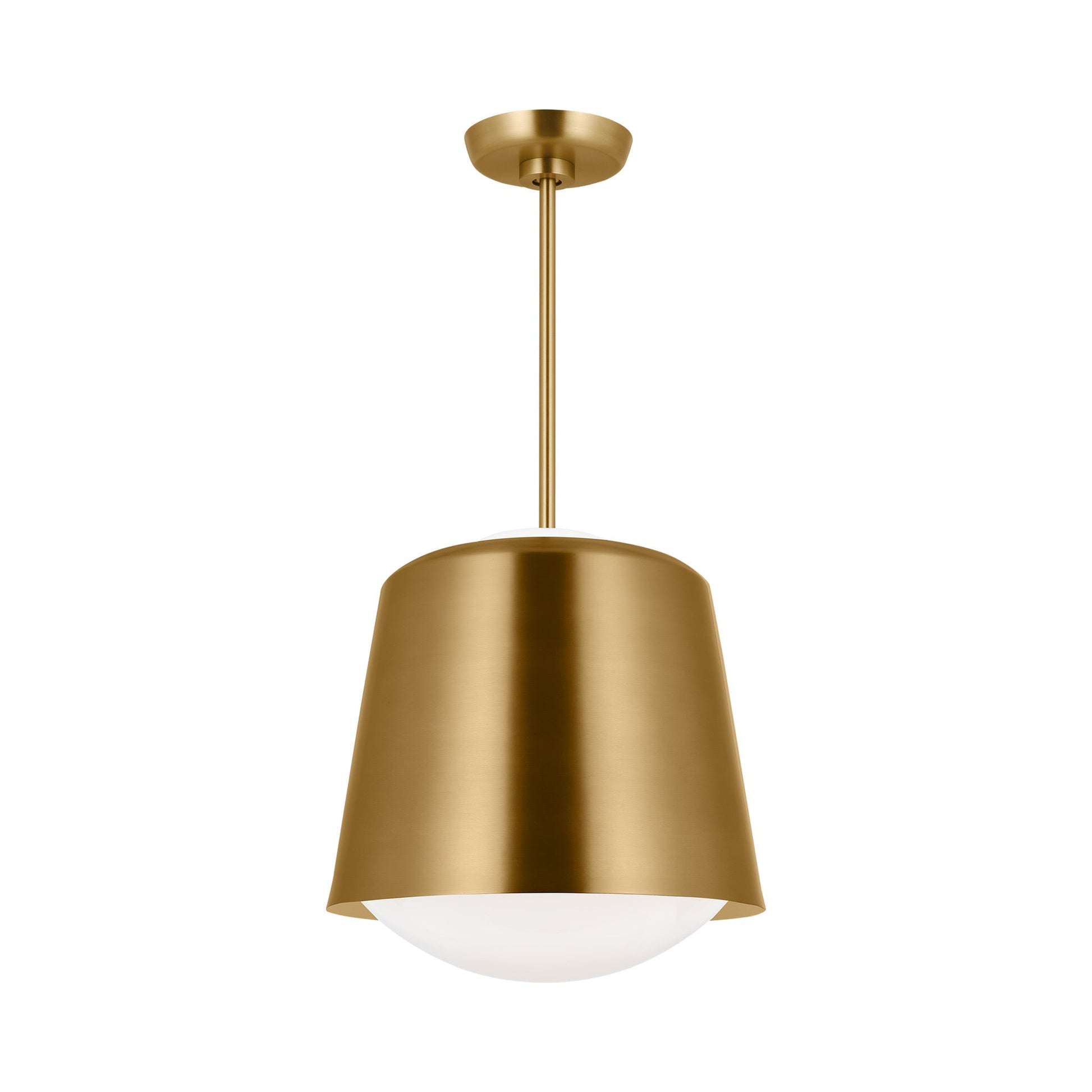 Draper Pendant Light in Burnished Brass (Small).