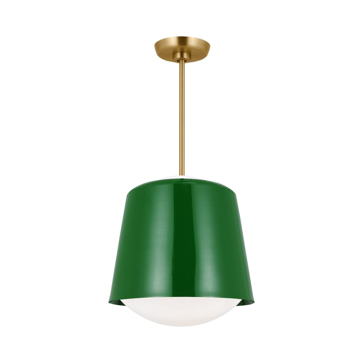 Draper Pendant Light in Green (Small).