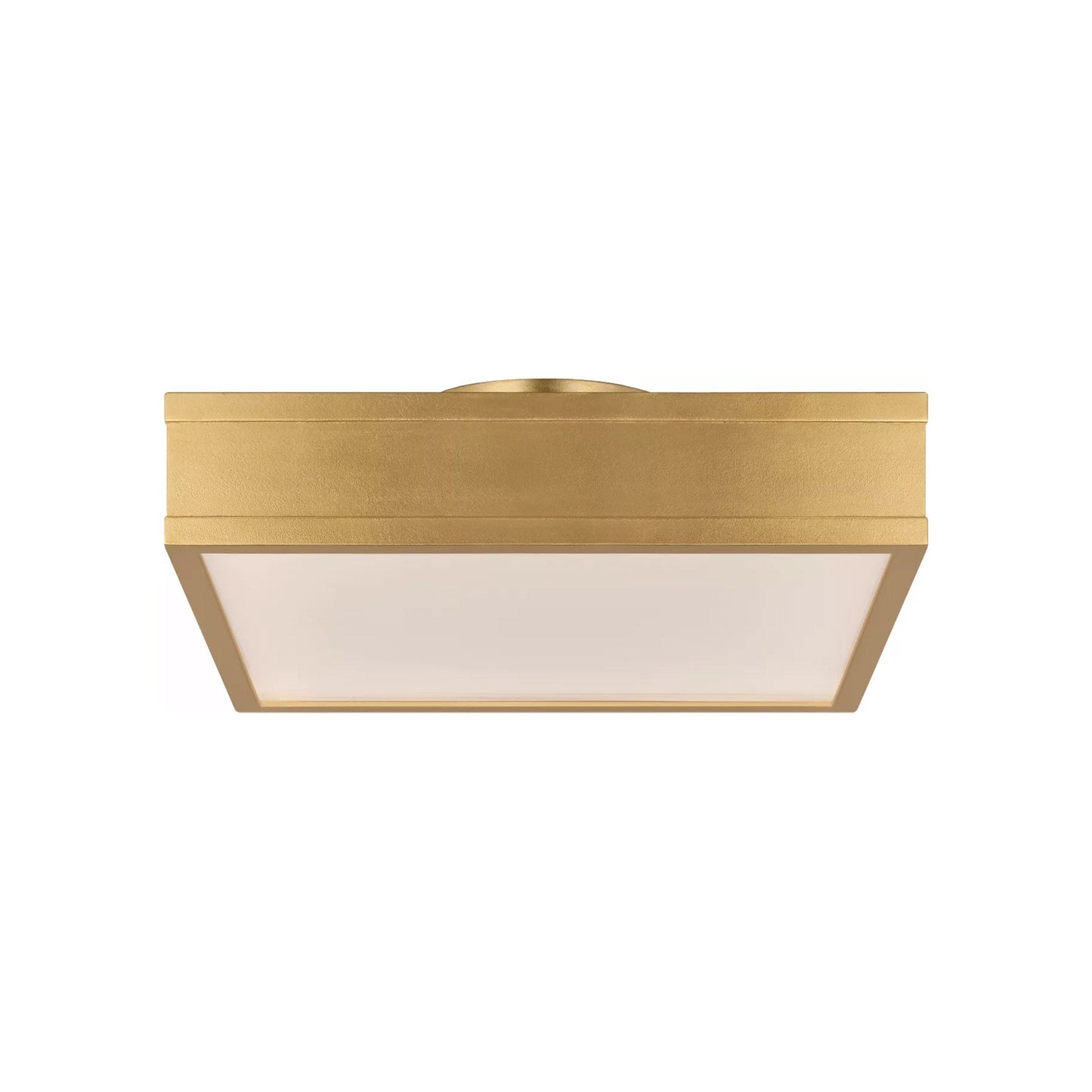 Dupont Square LED Semi Flush Mount Ceiling Light in Gild (12-Inch).