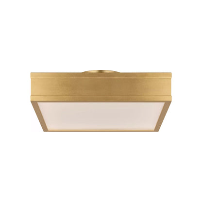 Dupont Square LED Semi Flush Mount Ceiling Light in Gild (12-Inch).
