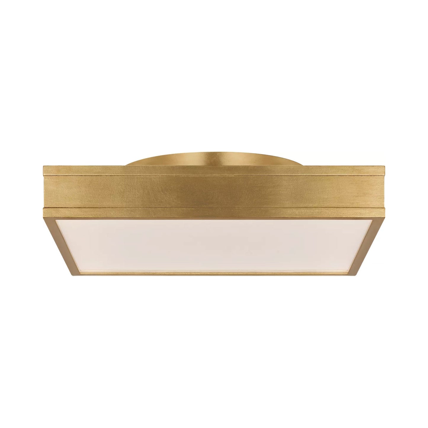 Dupont Square LED Semi Flush Mount Ceiling Light in Gild (16-Inch).