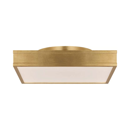 Dupont Square LED Semi Flush Mount Ceiling Light in Gild (16-Inch).