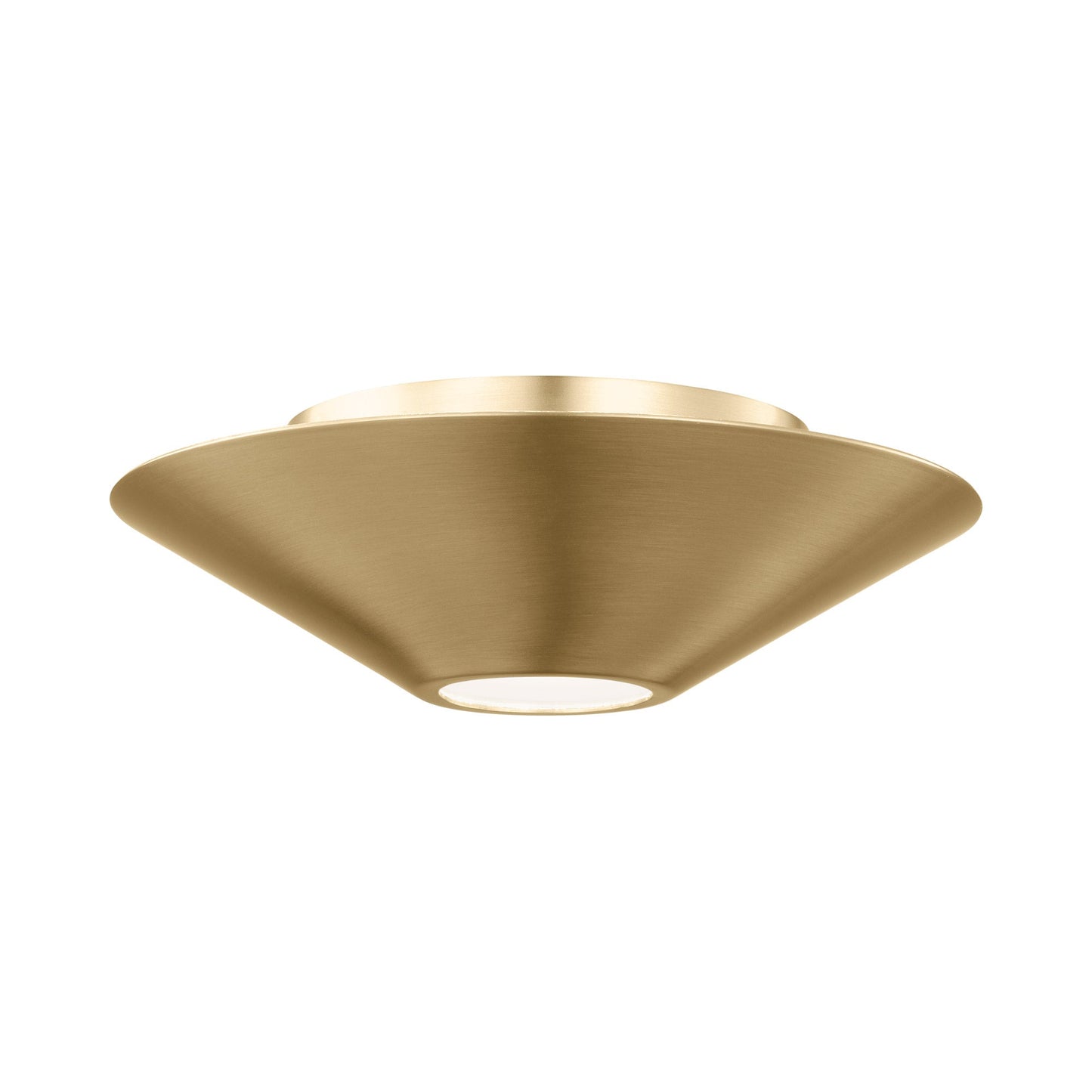 Echo LED Ceiling / Wall Light in Burnished Brass (Medium).