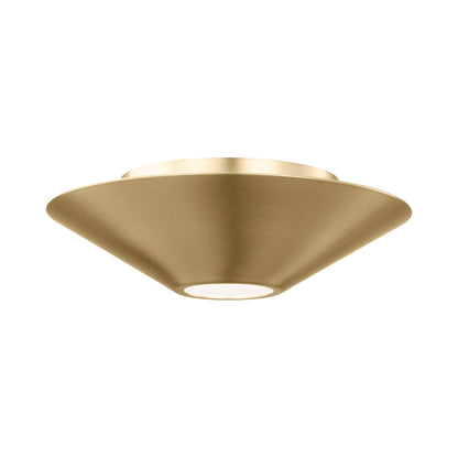 Echo LED Ceiling / Wall Light in Burnished Brass (Medium).