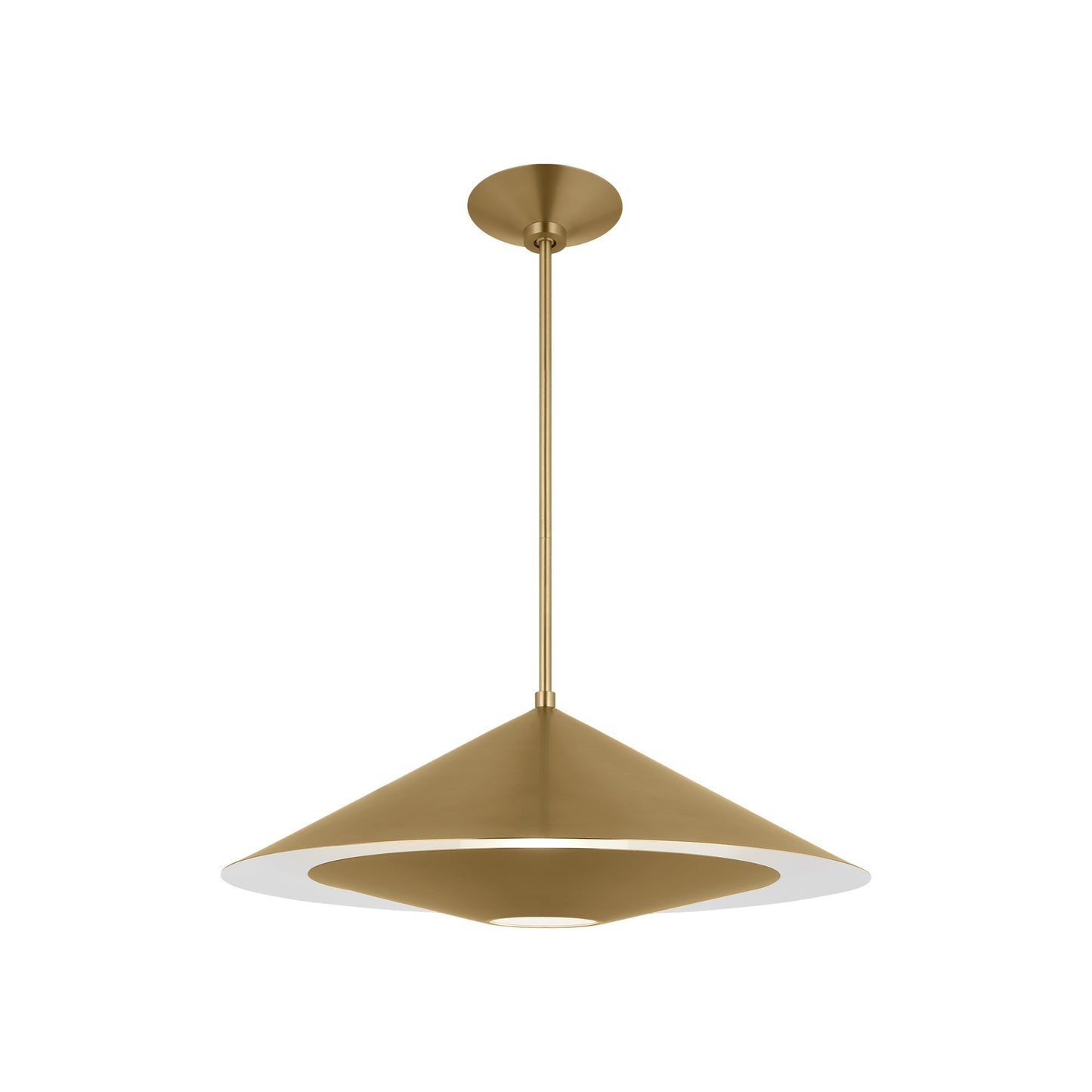 Echo Pendant Light in Burnished Brass (Medium).