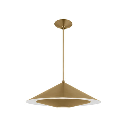 Echo Pendant Light in Burnished Brass (Medium).