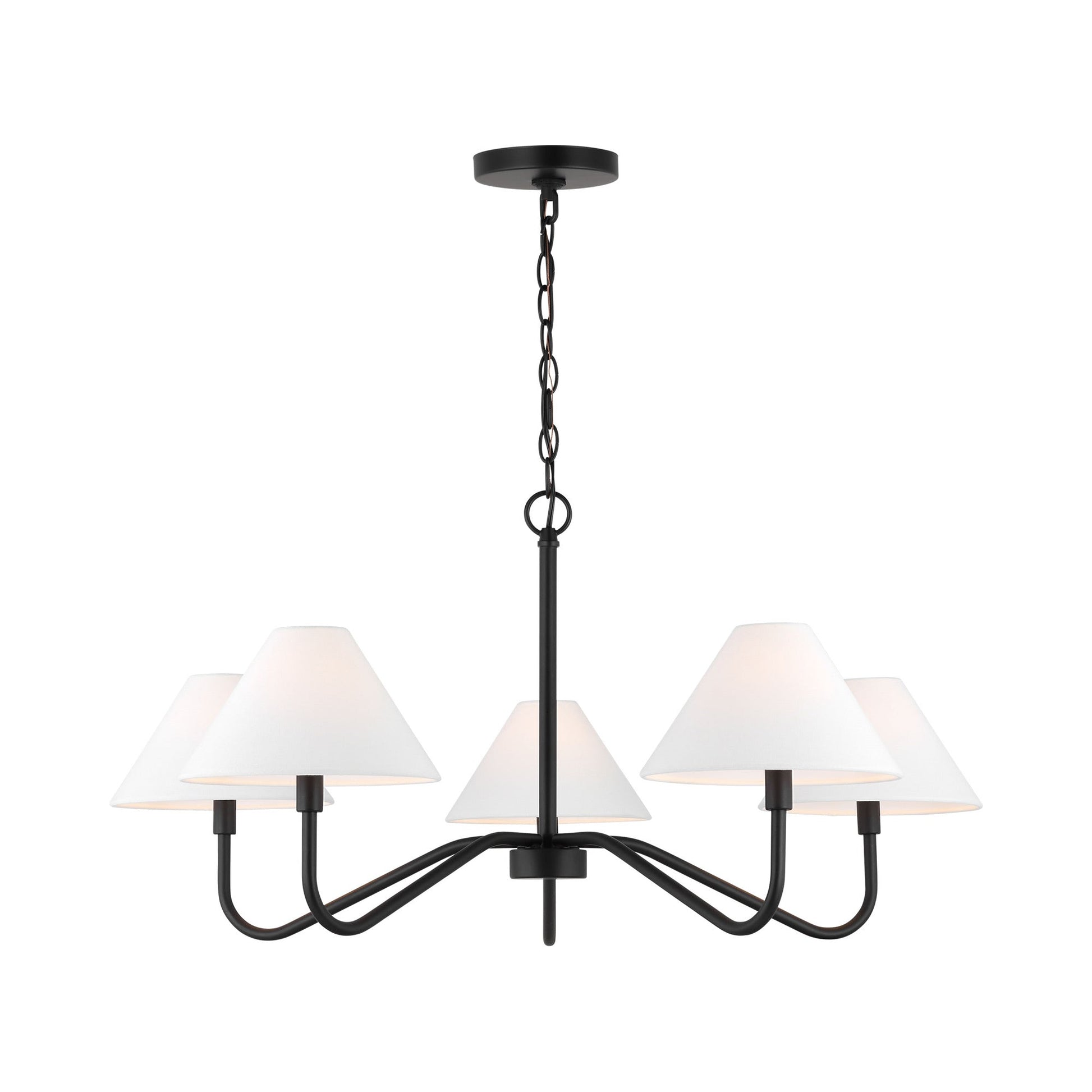 Eldon Chandelier in Midnight Black (Large).