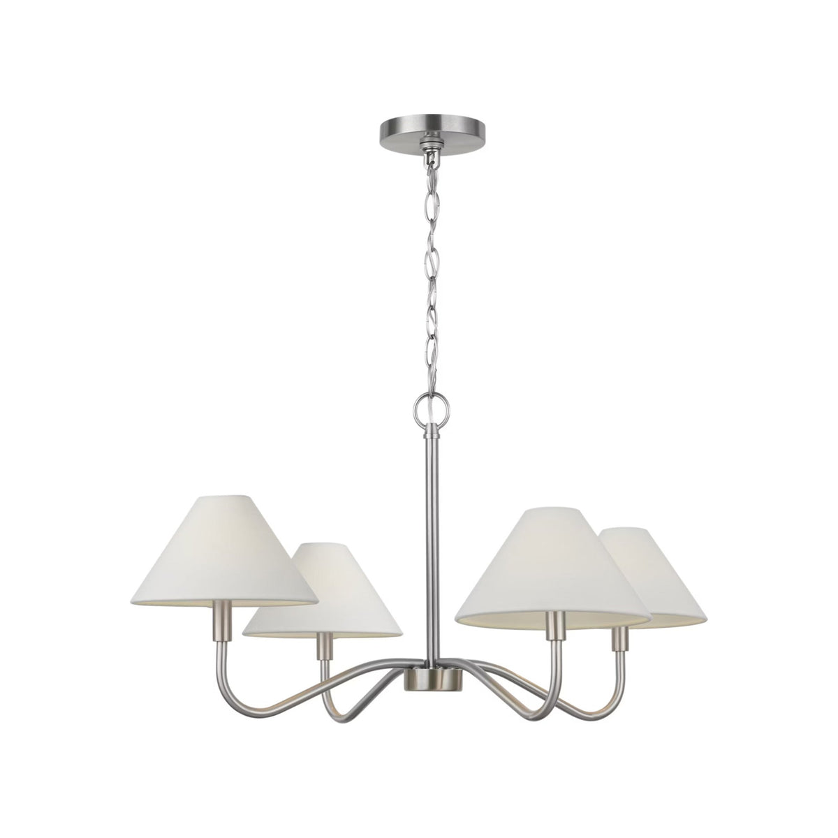 Eldon Chandelier in Brushed Nickel (Medium).