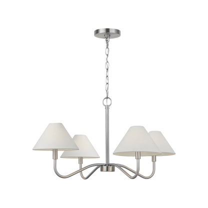 Eldon Chandelier in Brushed Nickel (Medium).
