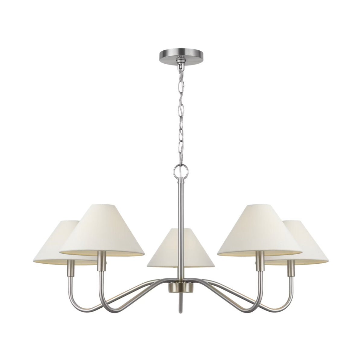 Eldon Chandelier in Brushed Nickel (Large).