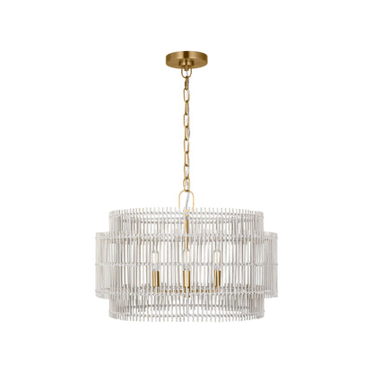 Elio Pendant Light in Burnished Brass (Medium).
