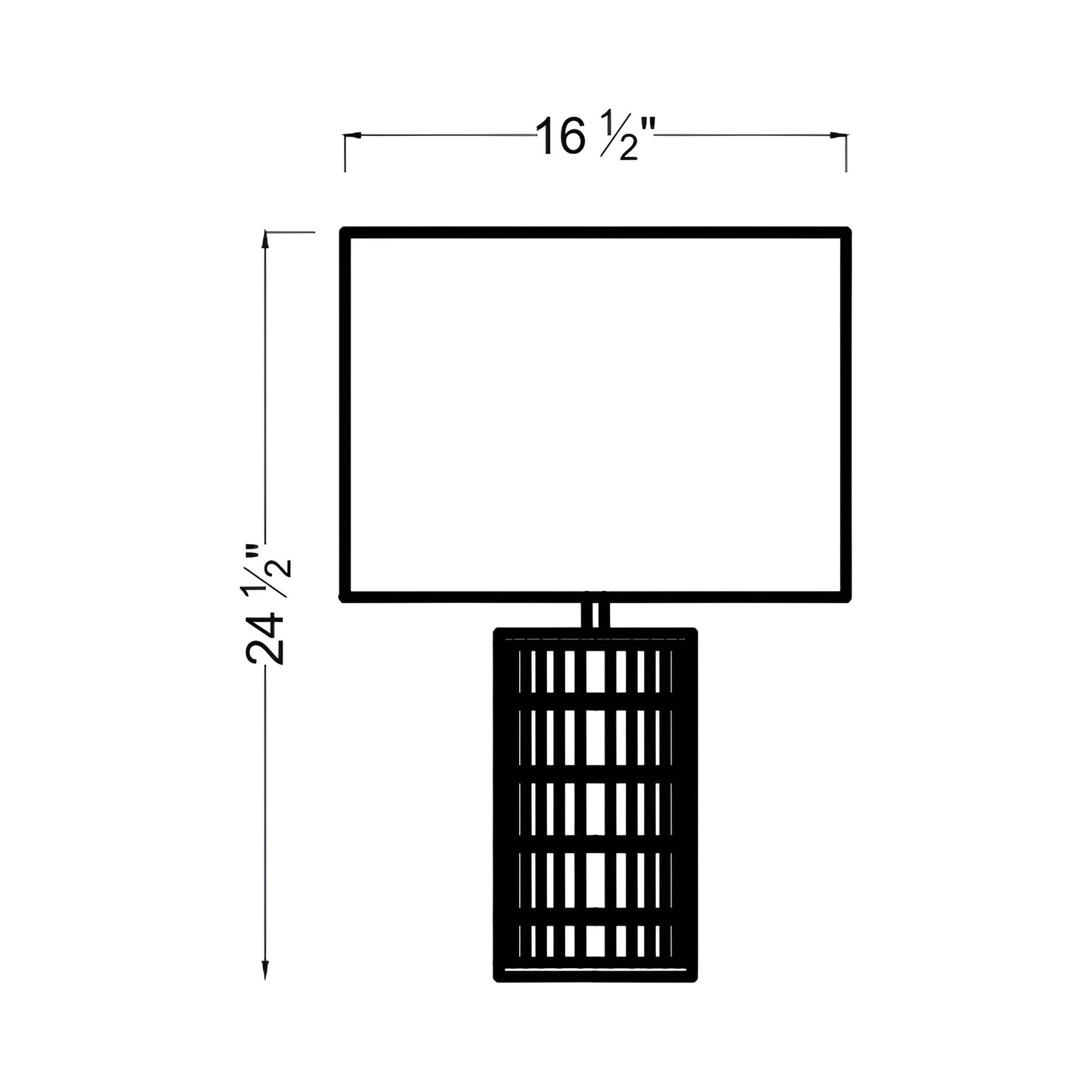 Elio Table Lamp - line drawing.