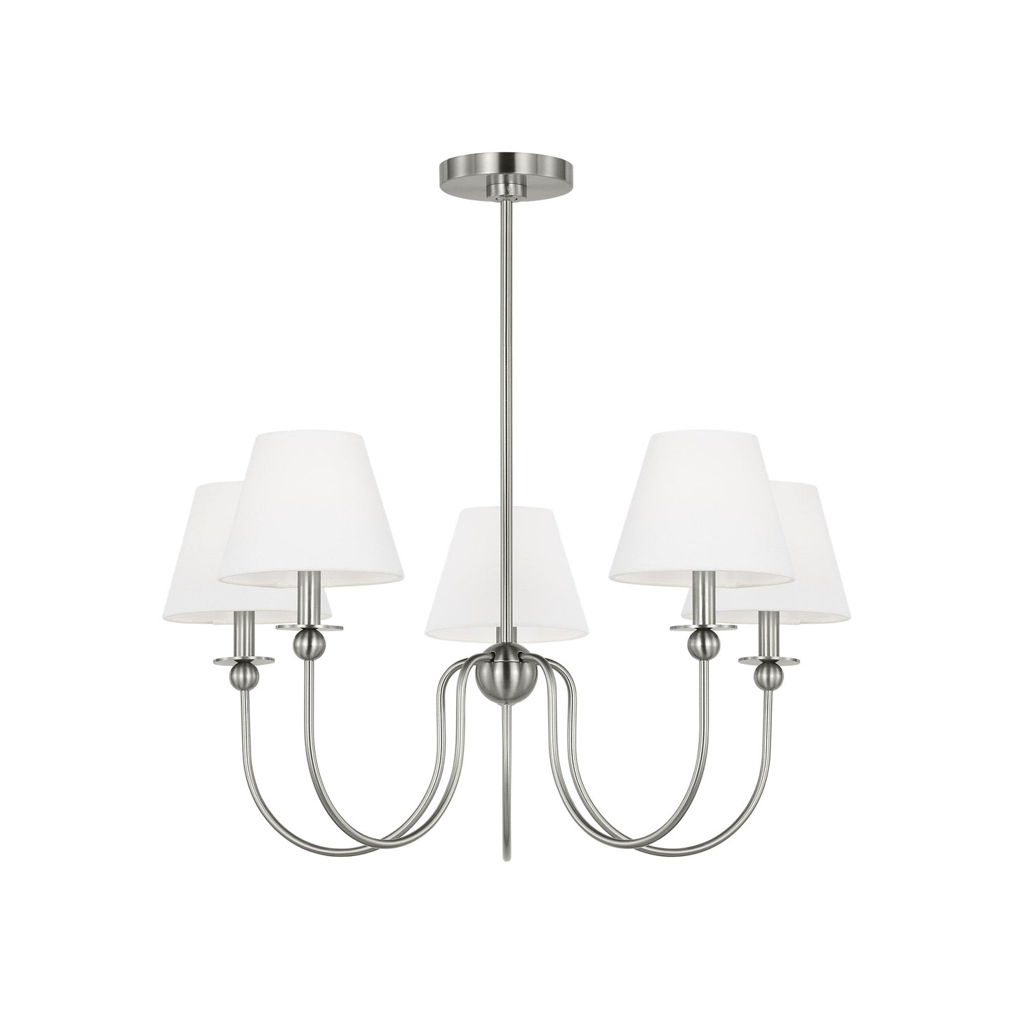 Elsay Chandelier in Brushed Nickel (Medium).
