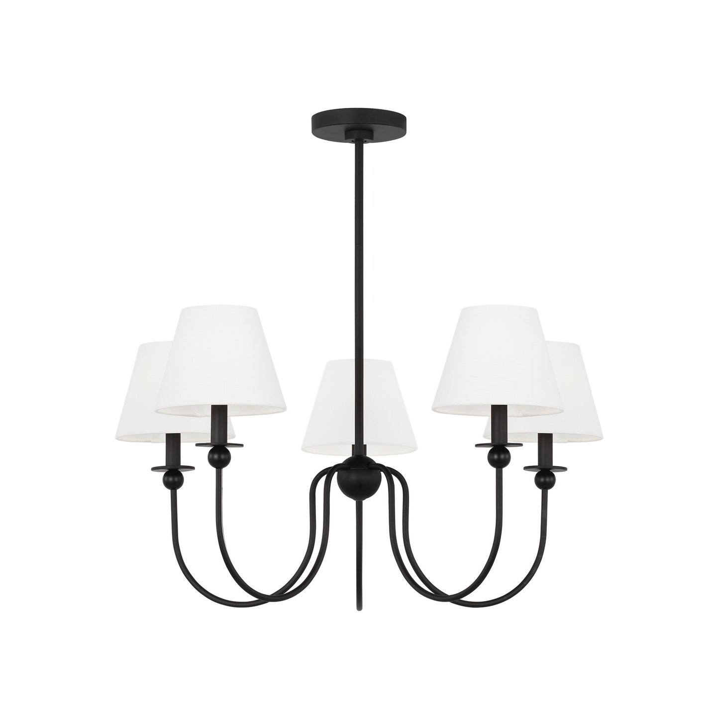 Elsay Chandelier in Midnight Black (Medium).