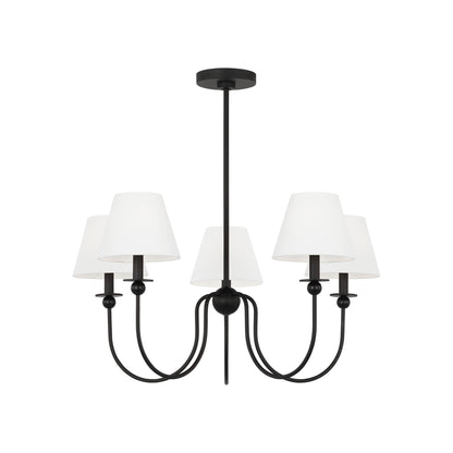 Elsay Chandelier in Midnight Black (Medium).