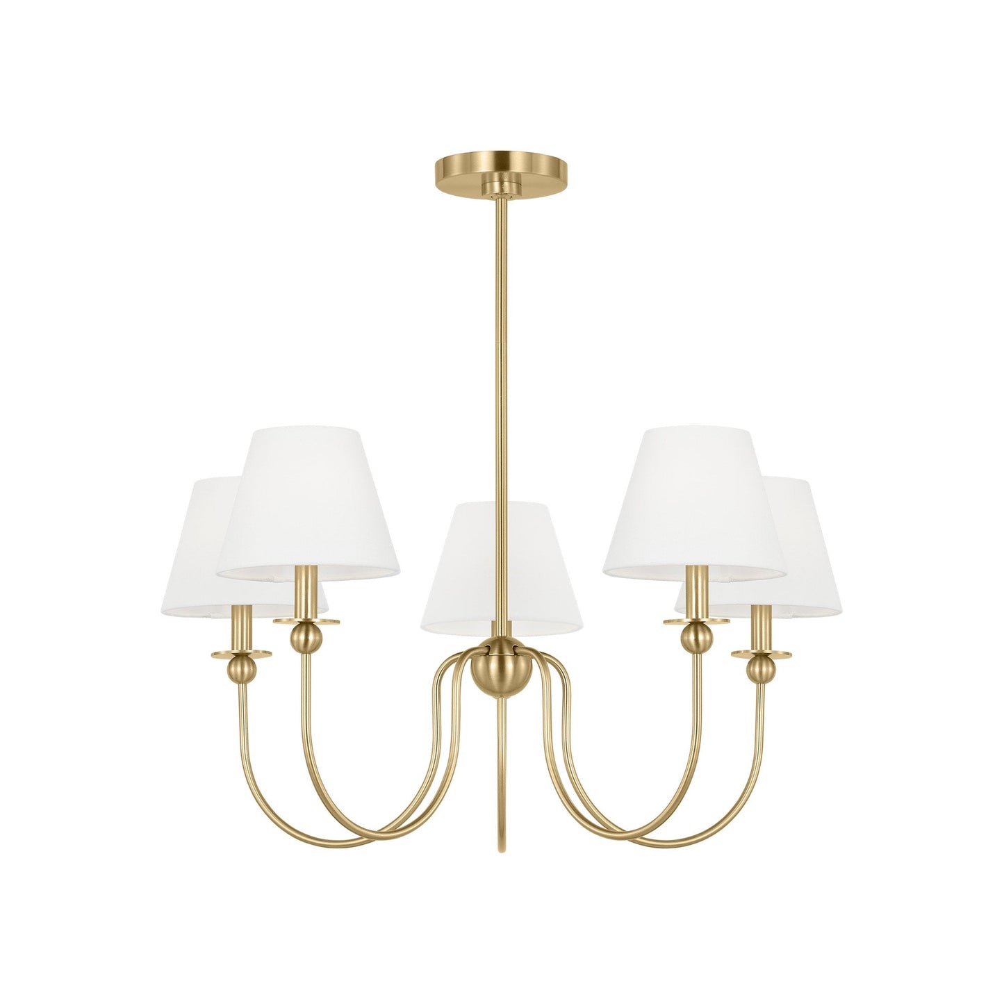 Elsay Chandelier in Satin Brass (Medium).