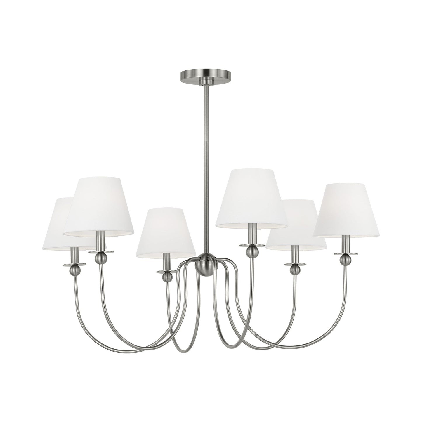 Elsay Chandelier in Brushed Nickel (Large).